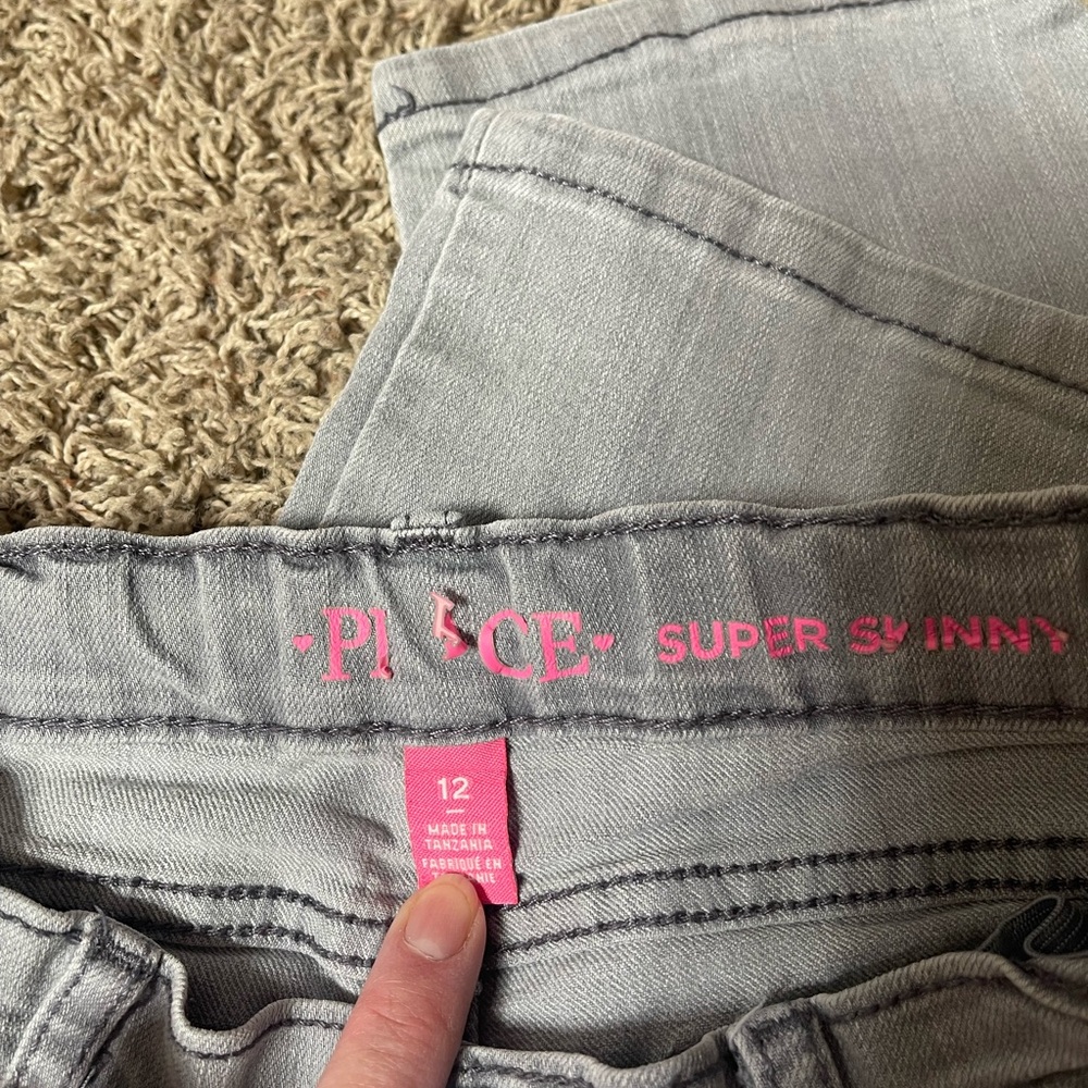 The Children's Place Gray Denim Jeans